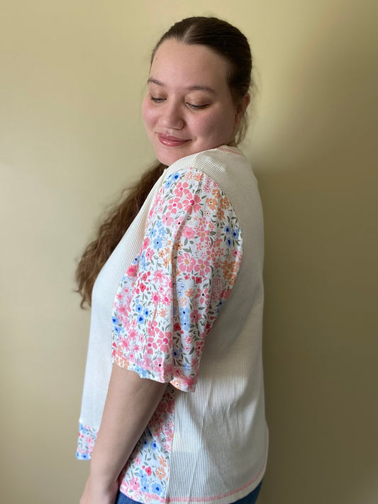 Blushing Garden Patch Top